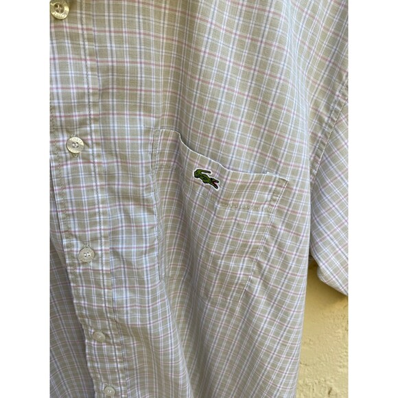 Lacoste short sleeve button down shirts sz xl - Picture 3 of 4